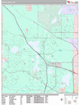 Maple Grove Wall Map Premium Style